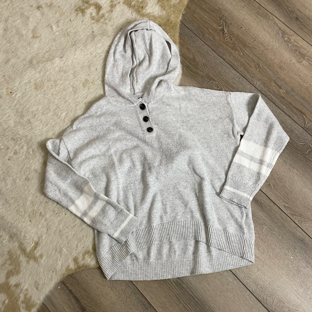 American Eagle Henley hooded sweater top - Picture 1 of 5